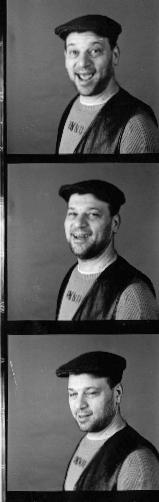 Armenian vocalist, percussionist and instrumentalist Arto Tuncboyaciyan. Photo &copy; 2000 Jeff Day