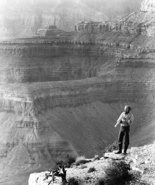 Paul Winter in the Grand Canyon. Photo &copy; Gordon Anderson